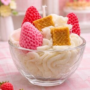 Strawberry and Waffle Candle